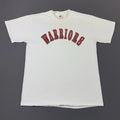 Rare Vintage Y2K Russell Athletic Warriors White Shirt Medium Sports Gym Run