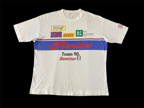 90s United Color Of Benetton Silverstone Team F1 Tee T-shirt M W370