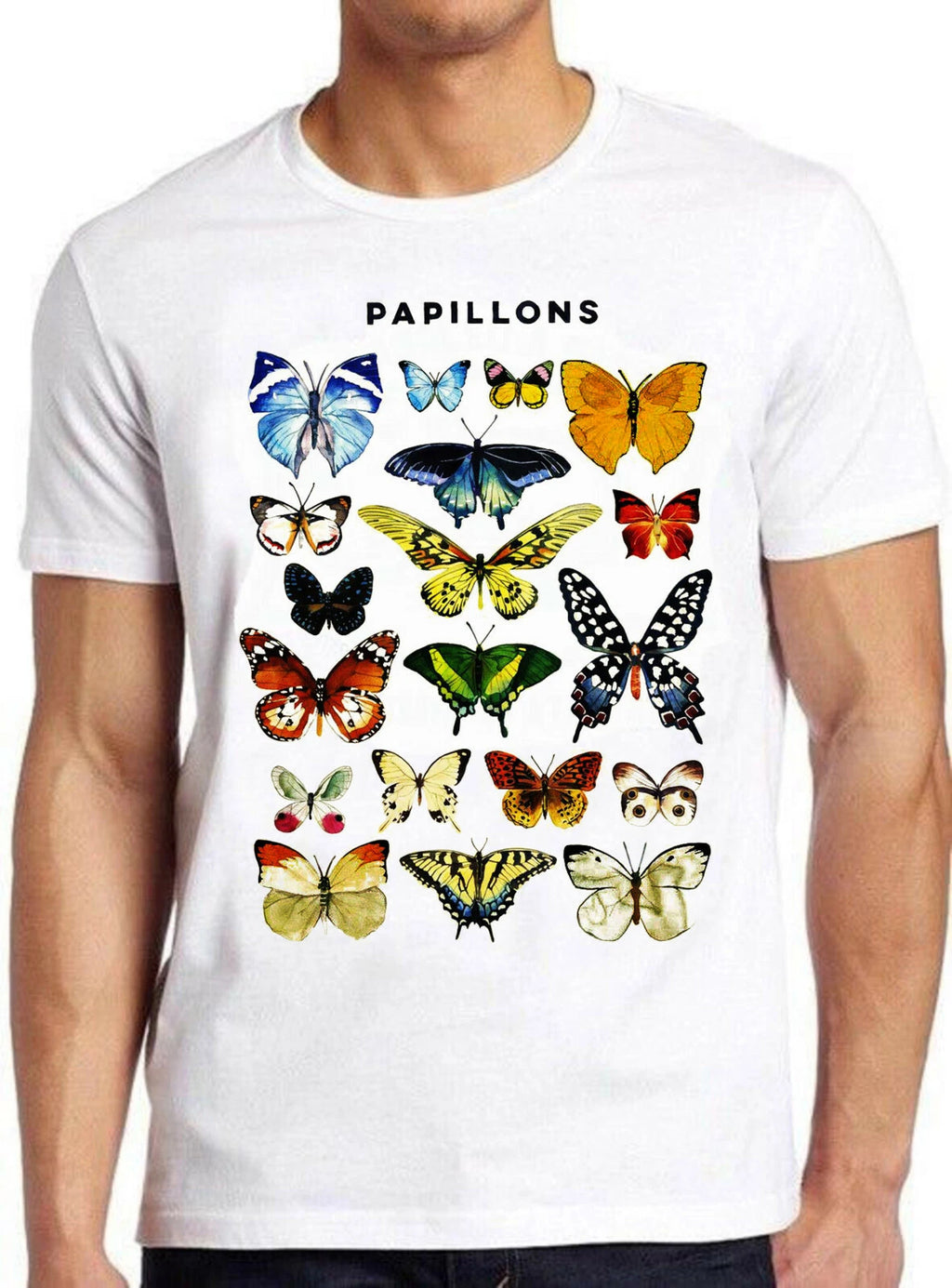 Pappilons Butterfly Butterflies Nature Art Drawing Meme Gift Tee T Shirt M624