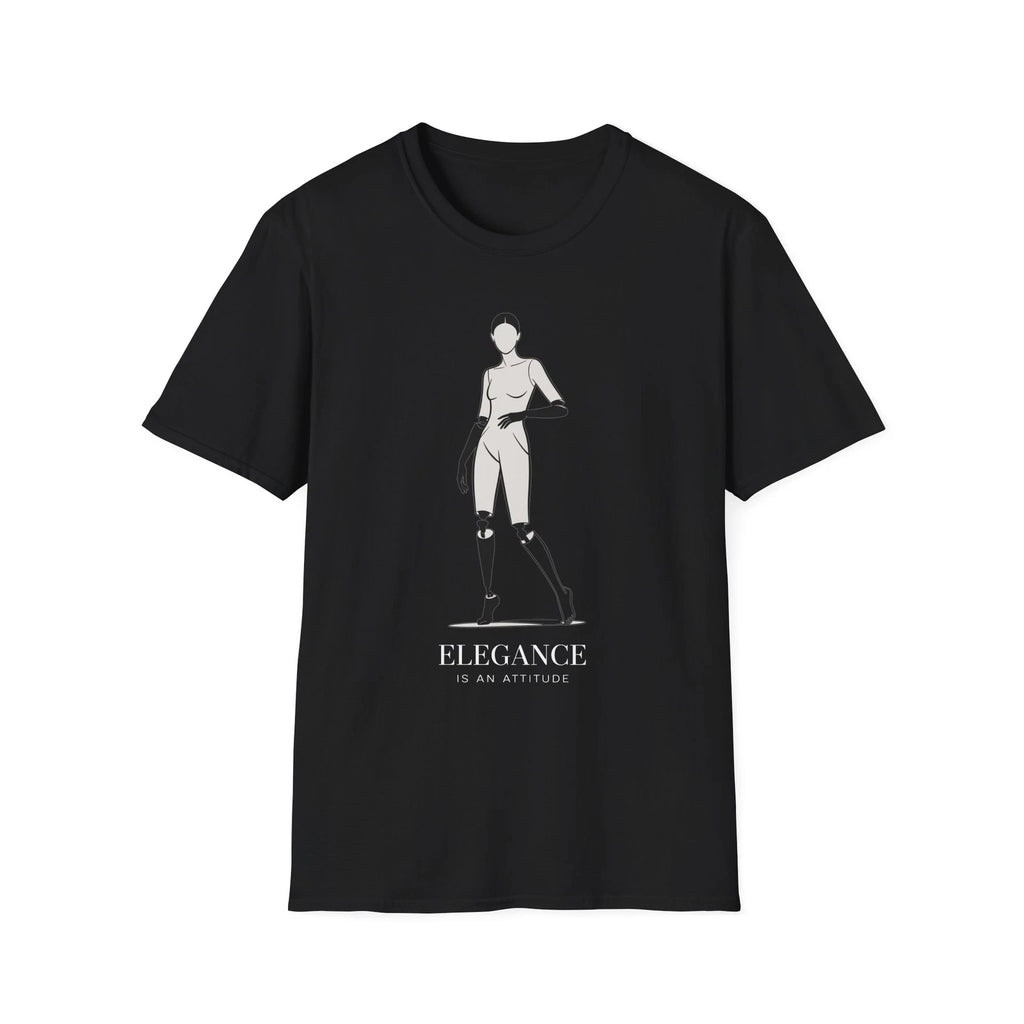 Elegance Is An Attitude Amputee T-Shirt | Inspirational Limb Loss Tee