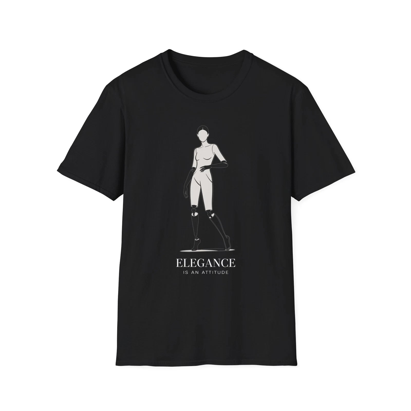 Elegance Is An Attitude Amputee T-Shirt | Inspirational Limb Loss Tee