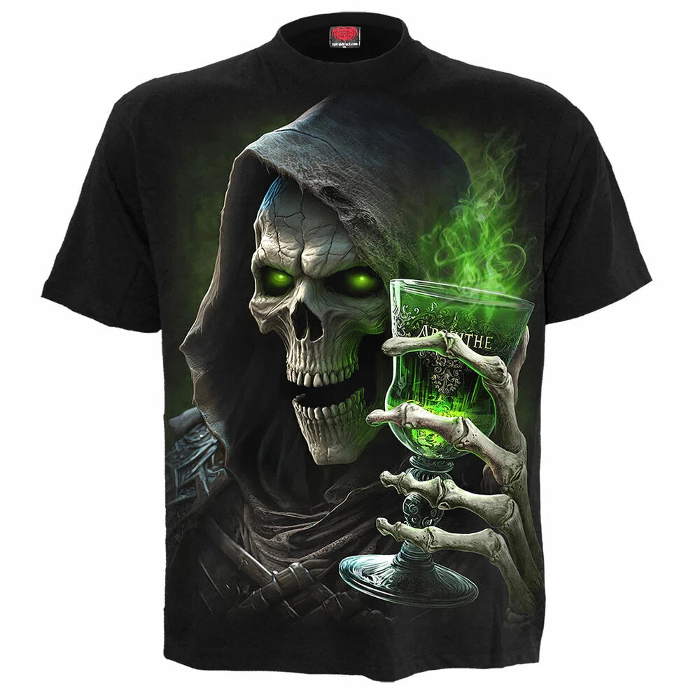 SPIRAL NEW THE GREEN FAIRY T-Shirt/Beer/Skull/Biker/Goth/Reaper/Party/Gift/Rock