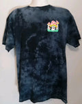 Eighty Eight Brand Men Blue Tye Dye Trippy Vibes Mushroom Tshirt Size L