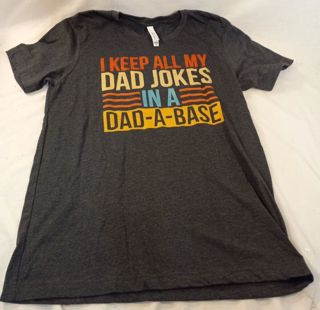 I Keep All My Dad Jokes In a Dad-A-Base Vintage Fathers Day, Dad Joke T-Shirt