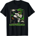 Funny Karate Dinosaur Karatesaurus T-Rex Graphic Karatist T-Shirt