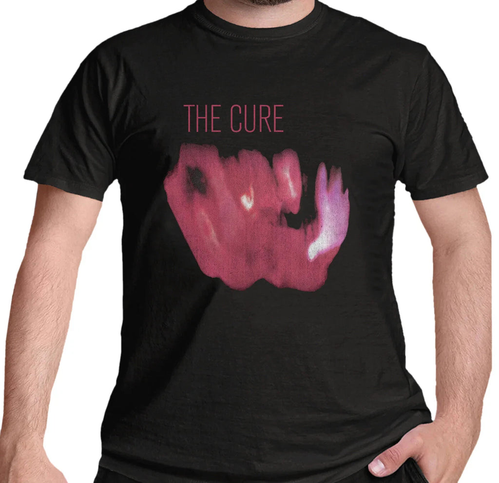 Official The Cure T Shirt Pornography Black Classic Goth Rock Band Retro  New