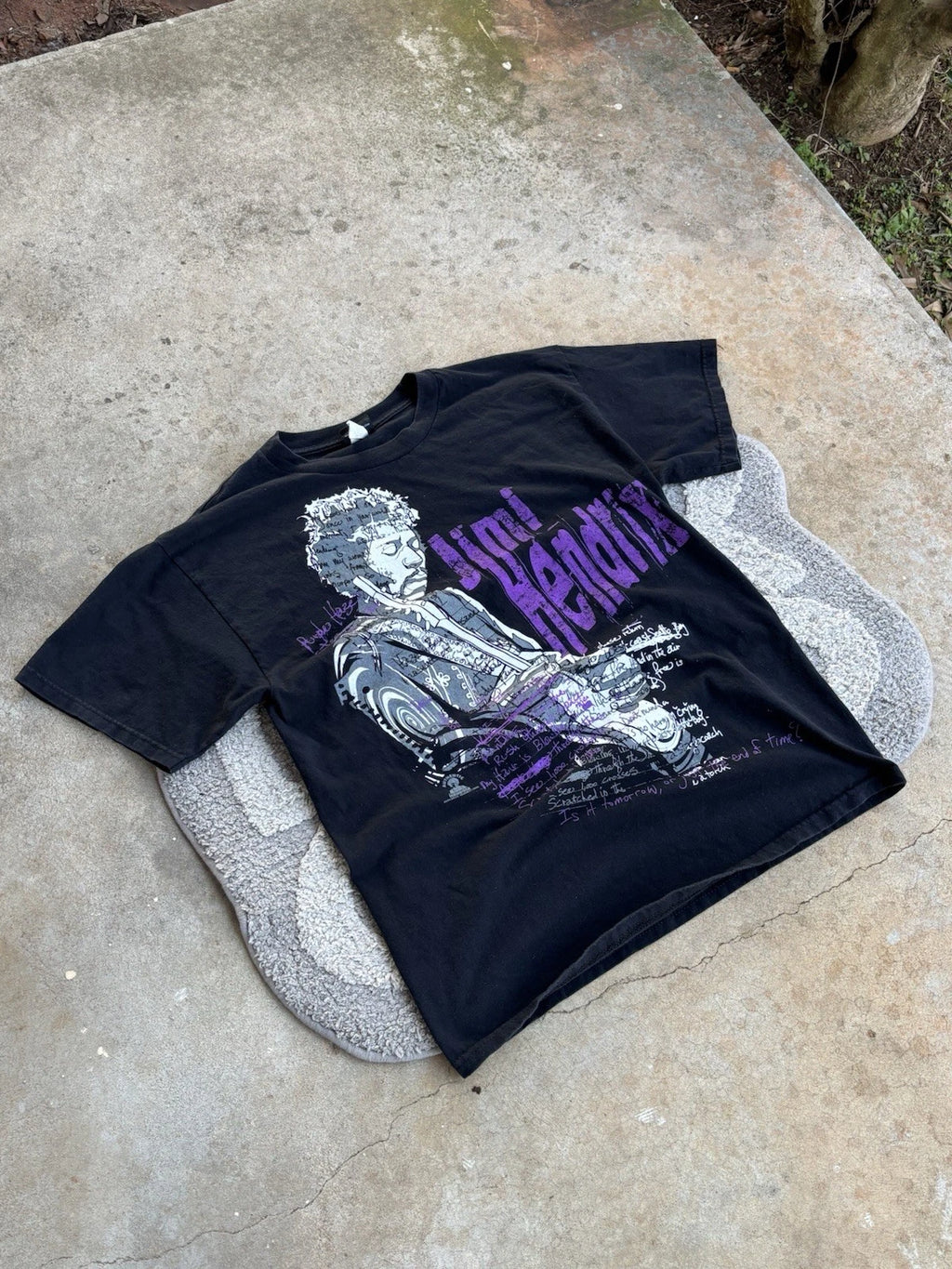 Vintage Hybrid Tees Jimi Hendrix Purple Haze Rock Music T Shirt Size Large