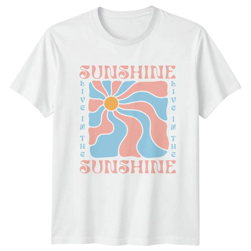 Sunshine T-Shirt Retro Wave Sun Boho Summer Graphic Tee