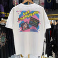 90s Get Cherryfied Cherry COKe X Sega Washed T-Shirt White XL