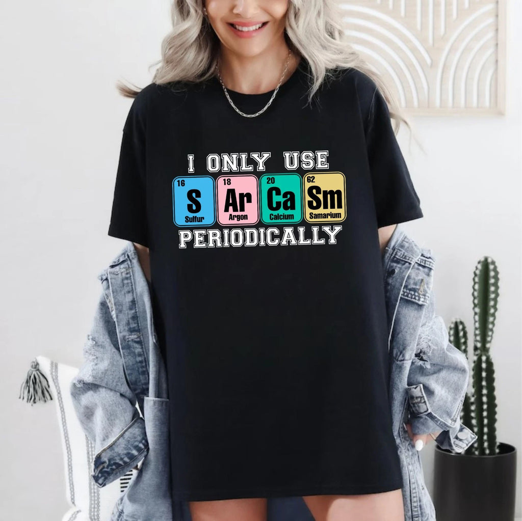 Funny Periodic Table T-Shirt - Chemistry Symbols Be & Er Science Meme Unisex Tee