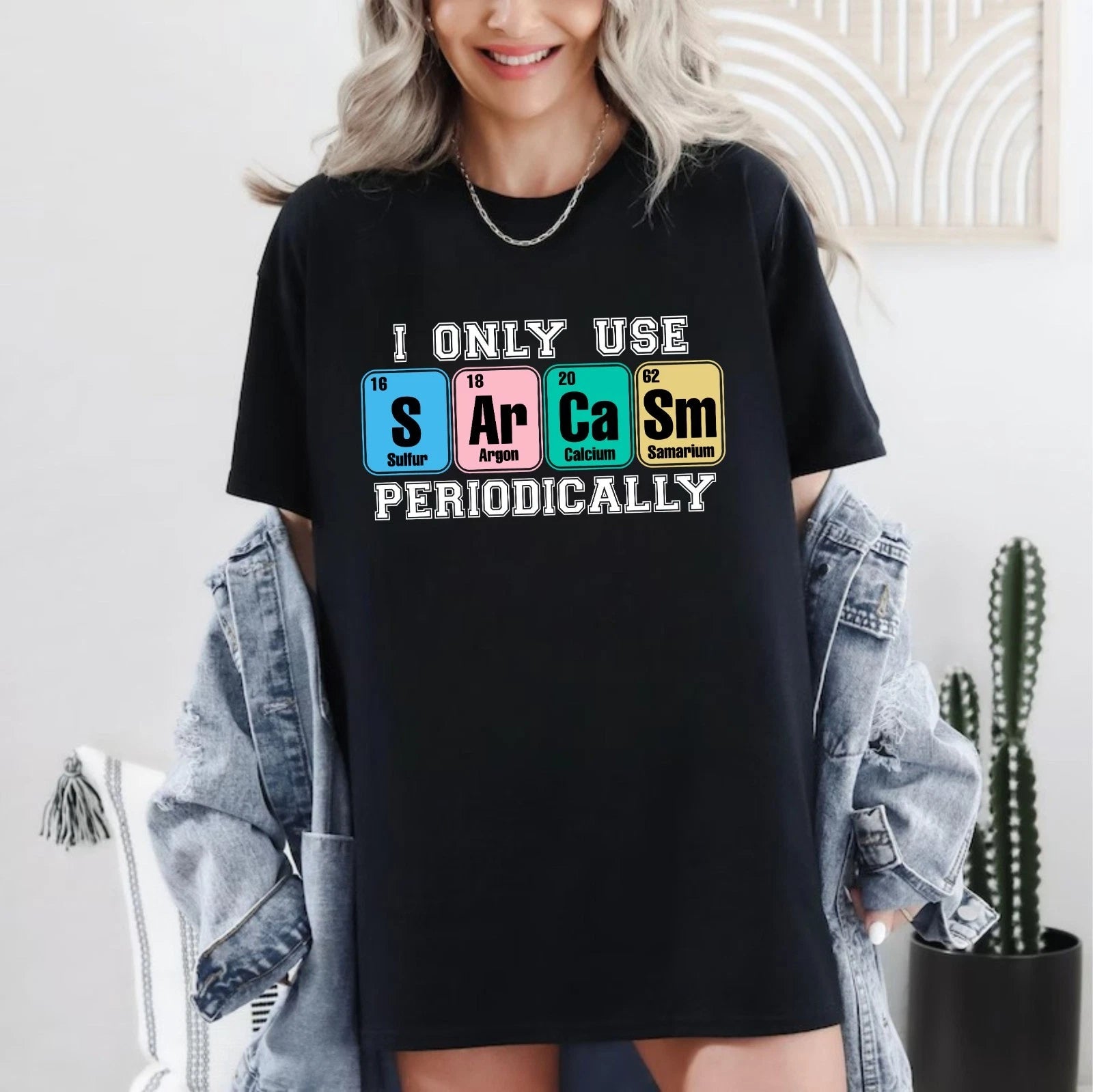Funny Periodic Table T-Shirt - Chemistry Symbols Be & Er Science Meme Unisex Tee