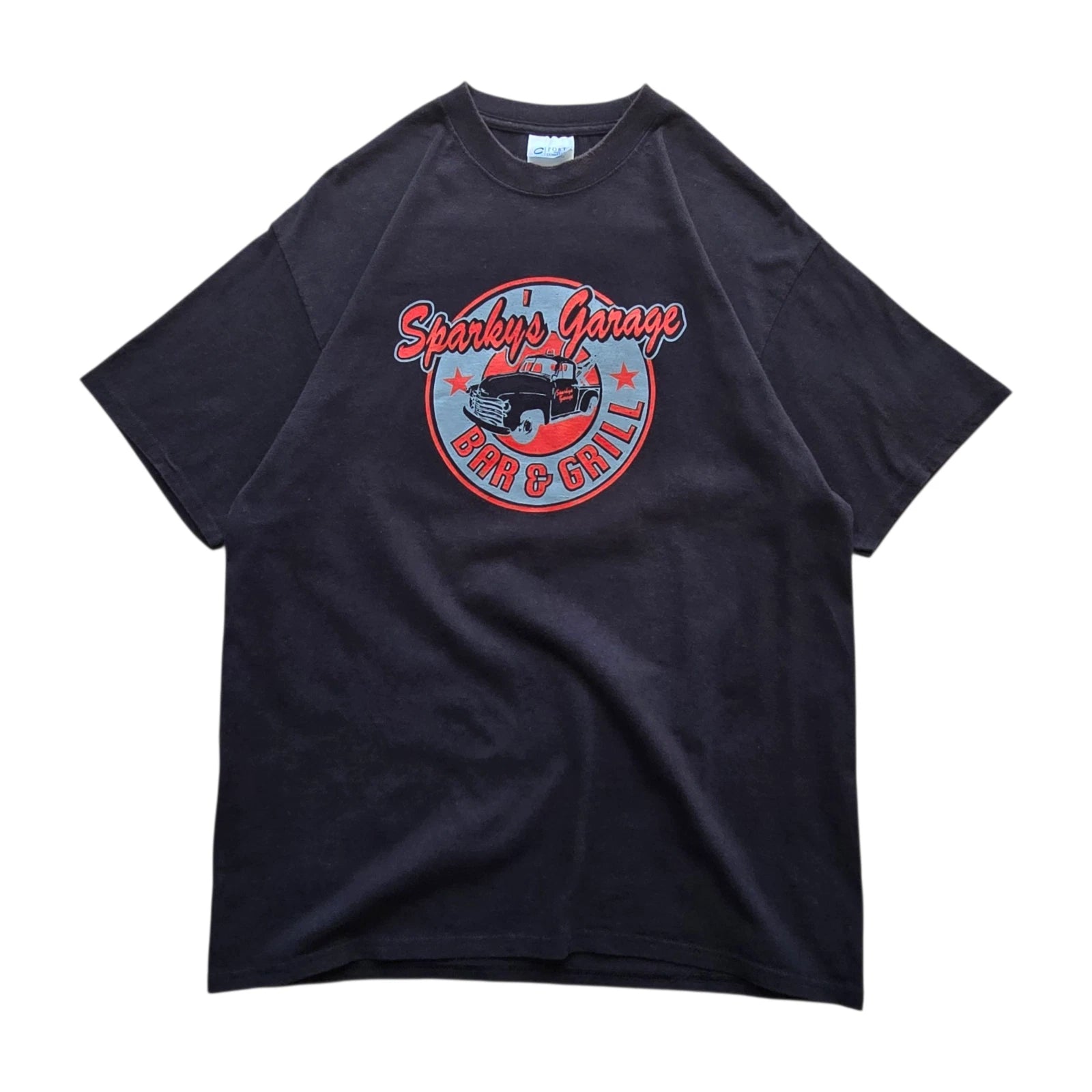 Y2K Sparky's Garage Bar & Grill Montana Tee T-Shirt Black Mens Large