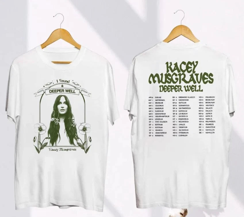 2024 Kacey Musgraves Deeper Well World Tour T-Shirt, Kacey Musgraves Fan Gift
