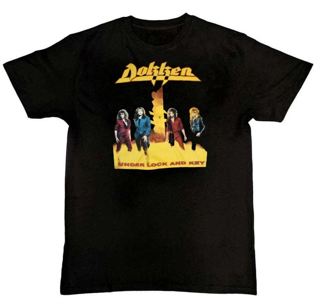 Dokken Under Lock and Key Graphic Print Unisex Mens T-Shirt S M L XL 2 3 4 XL