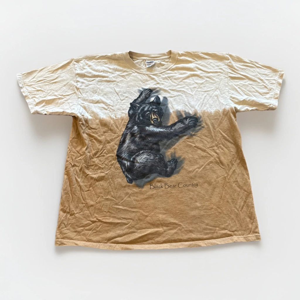 Black Bear Country Shirt Mens XL  Brown Nature Vintage Y2K Cotton