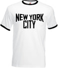New York City Mens Ringer T-Shirt Imagine 90S 80S 70S 60S