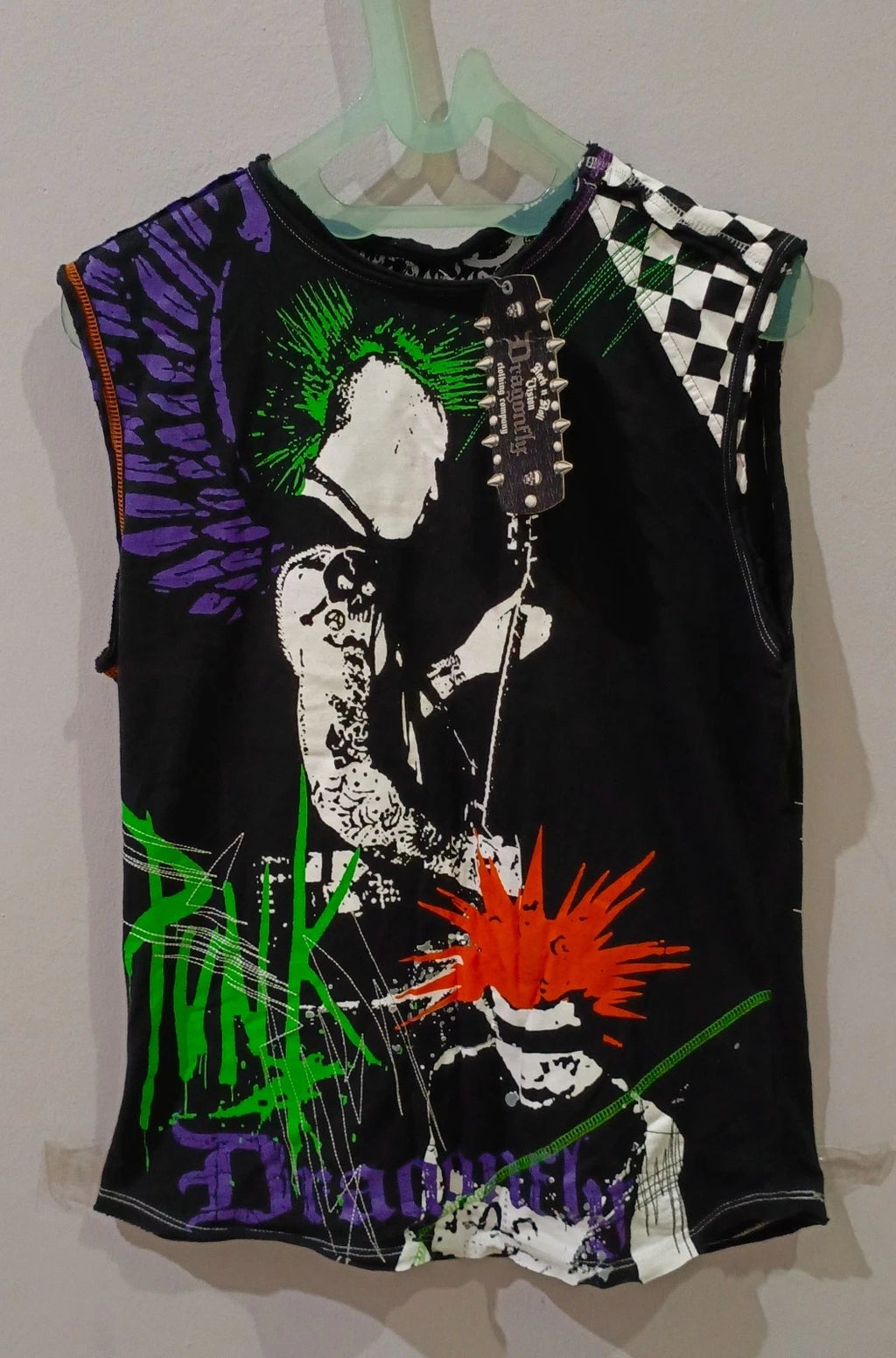Vintage PUNK Unisex  t shirt ( 2000 ) New RARE Original NEW YORK, USA