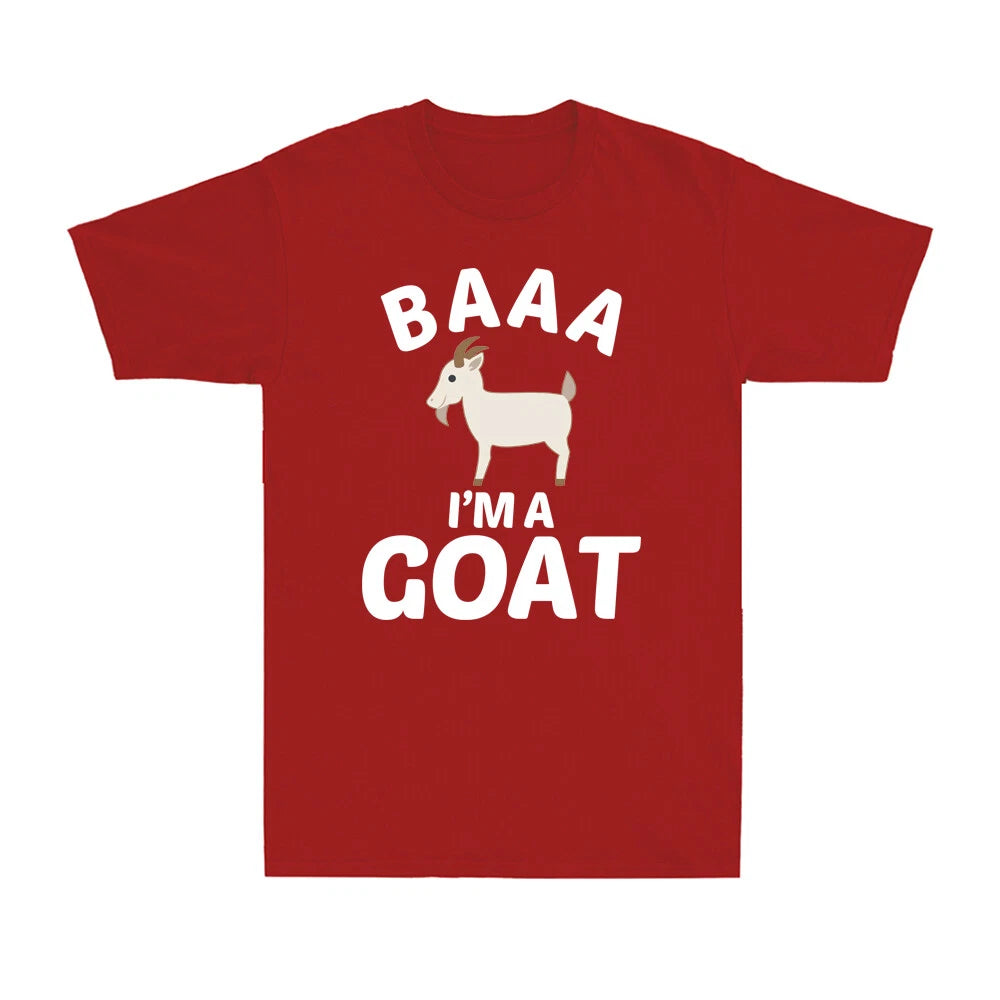 Baa I'm A Goat Funny Livestock Farmer Novelty Men's Cotton Short Sleeve T-Shirt