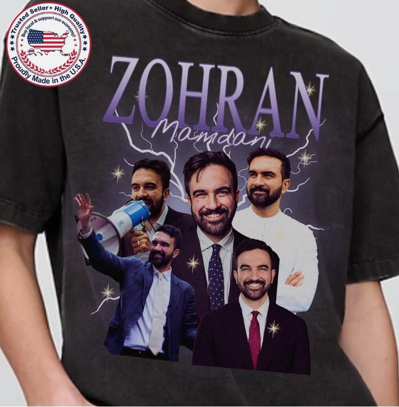 Zohran Mamdani NY Mayor Retro Vintage 90's T-Shirt, ship from US