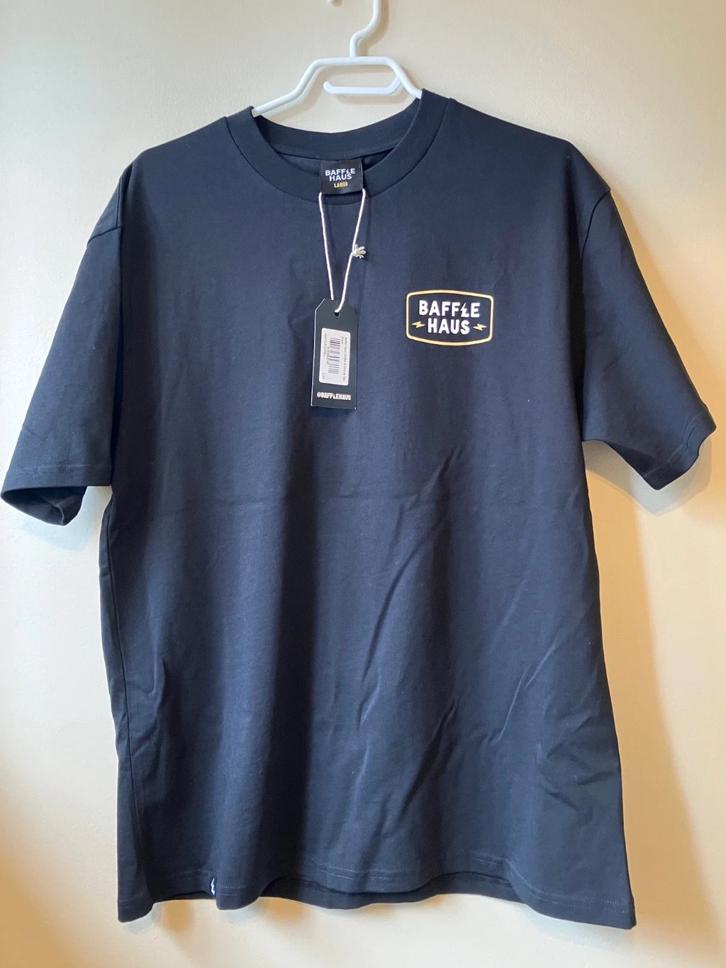 Baffle Haus Coffee & Motors T Shirt Black Men's Large