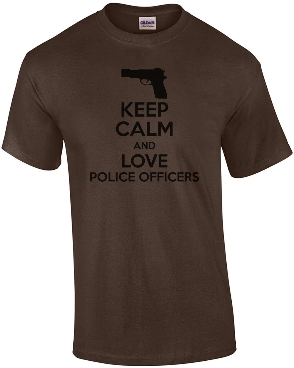 Keep calm and love police officer - pro cop t-shirt