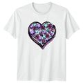 Pastel Goth Love Heart Snake Womens T-Shirt Pastel Goth Alternative Fashion