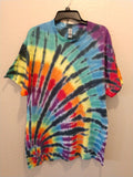 Handmade Spiral Tie Dye Shirt Unisex Men Women Sz XL Hippie Cotton Gildan T012