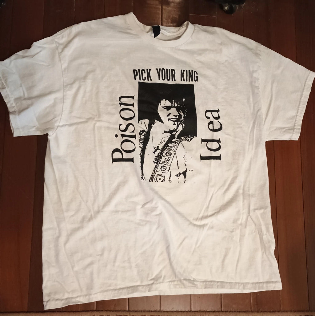 XXL POISON IDEA 2X Pick Your King T-Shirt. 2 Sided. kbd punk American Hardcore