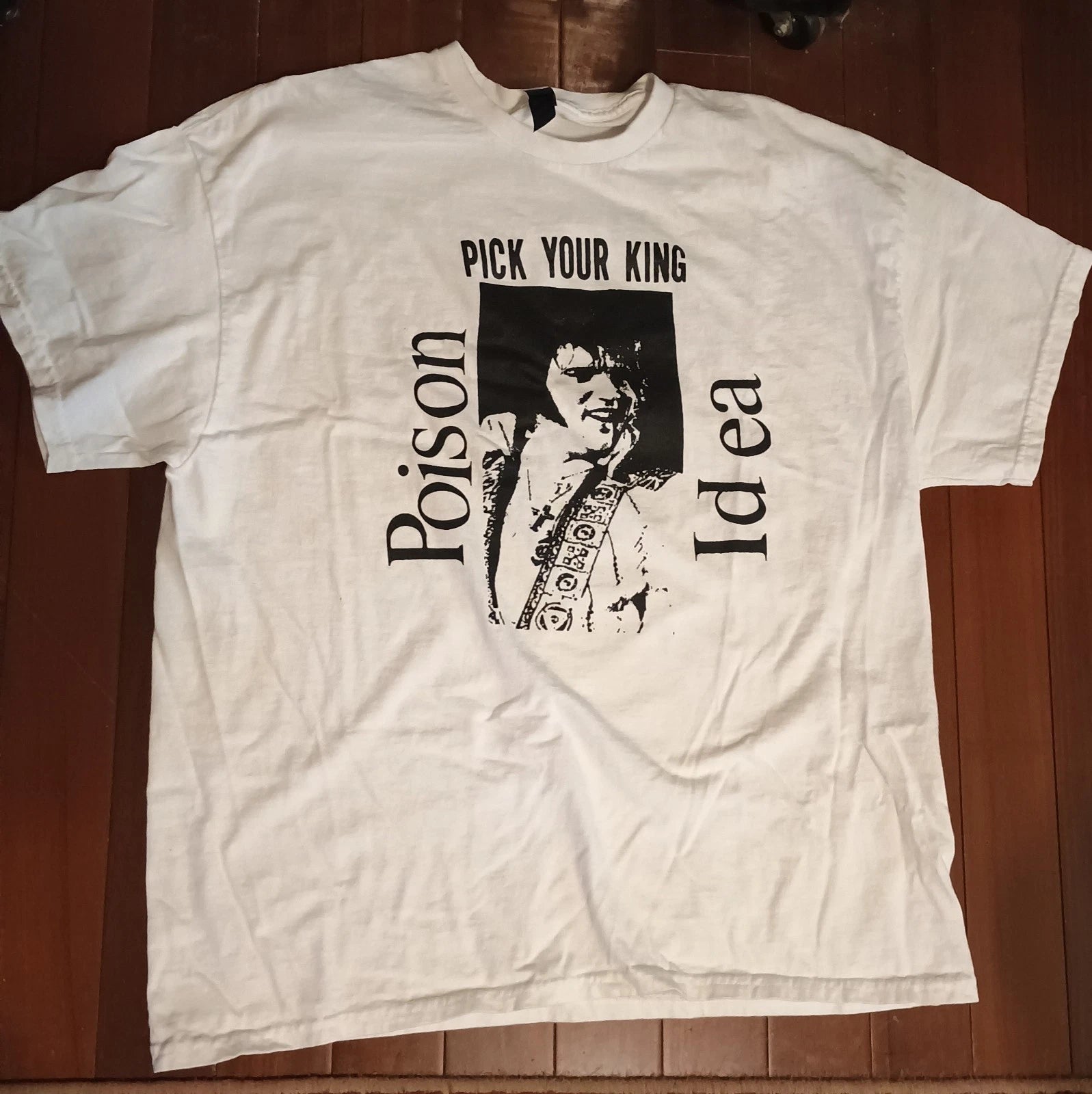 XXL POISON IDEA 2X Pick Your King T-Shirt. 2 Sided. kbd punk American Hardcore
