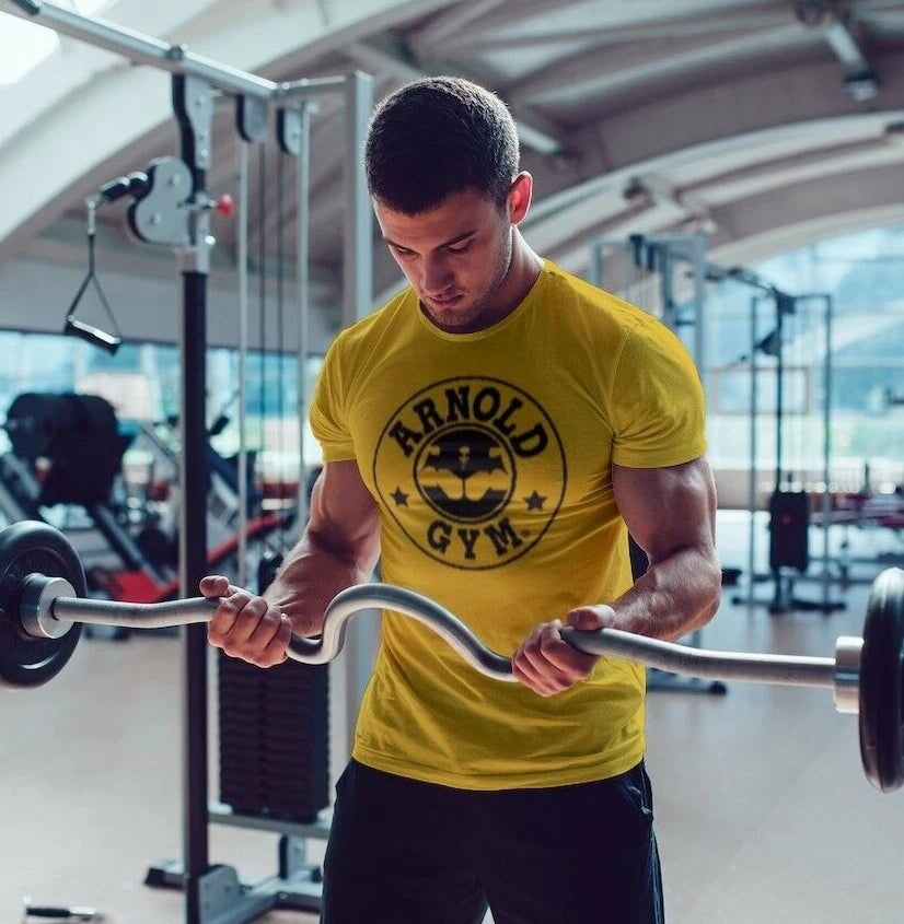 Men's Arnold Gym T-shirt | Workout Training T-Shirt | Bodybuilding Classic Top