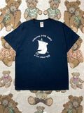 Y2K Viking History Novelty Parody T-Shirt - Black - Large