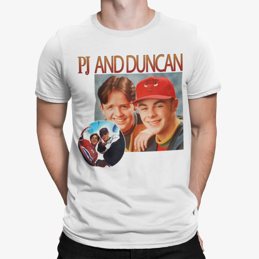 homage 90s stag do tv show film movie t shirt for ant and dec pj duncan fans