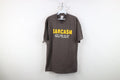 Vtg Y2K Streetwear Mens Large Spell Out Sarcasm One of My Many Talents T-Shirt