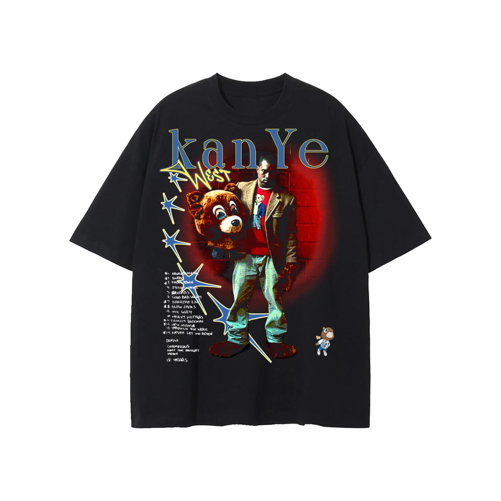 Kanye West Graduation Bear Vintage Bully Album Merch Shirt Y2K S-2XL