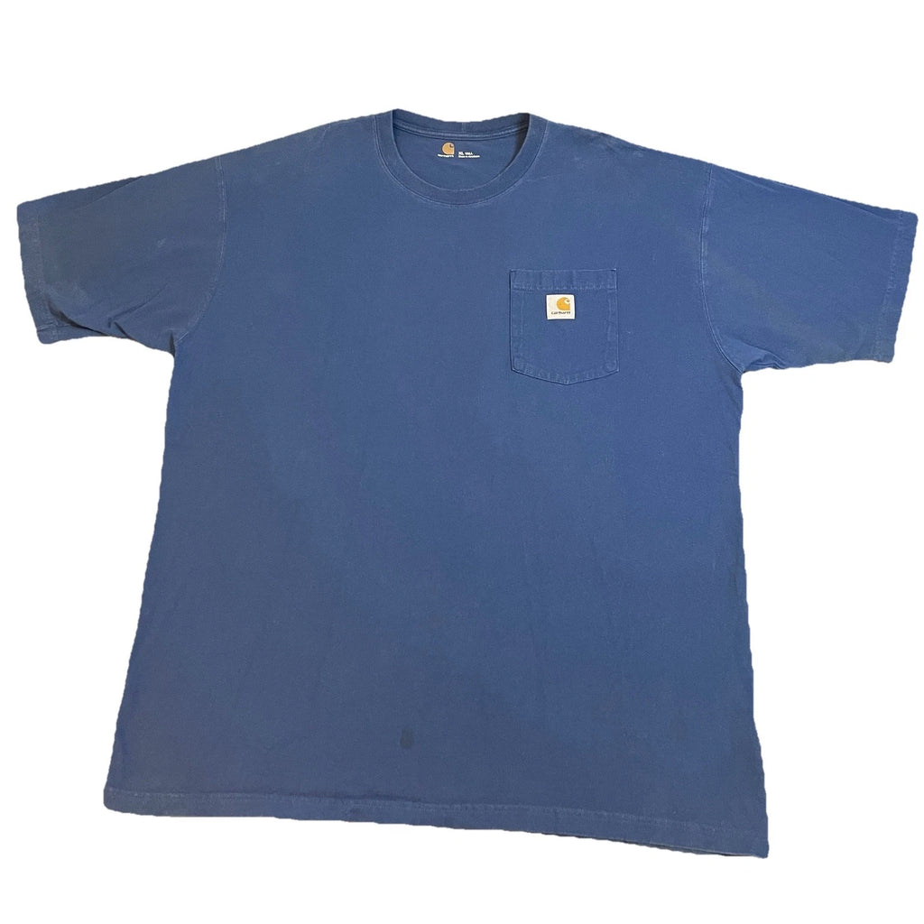 Carhartt Pocket T-Shirt Men’s XL Tall Blue Original Fit Workwear Outdoors Worker