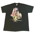 Vintage 90s Wolves Moon T-Shirt Men’s XL Native American Wolf Art Black USA Made