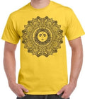 Soleil Mandala Hippie Tatouage Grand Imprimé Homme T-Shirt