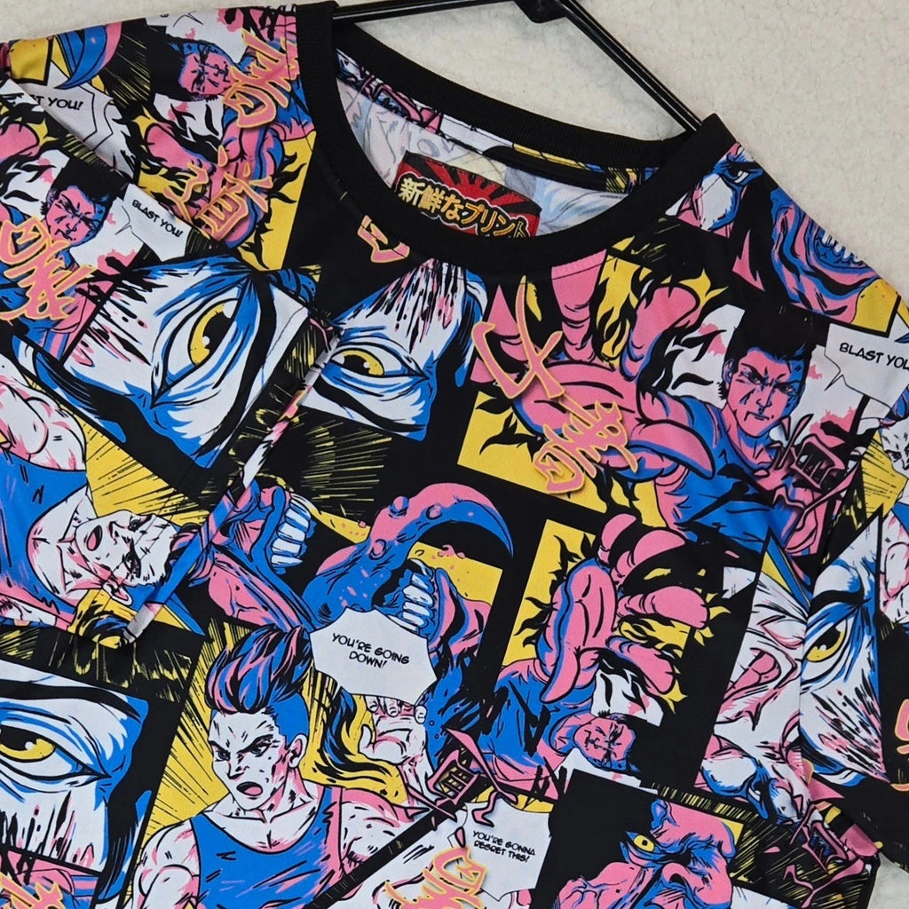 Fresh Prints of Tokyo Anime Manga All Over Print Shirt Large Drill Clothing Co