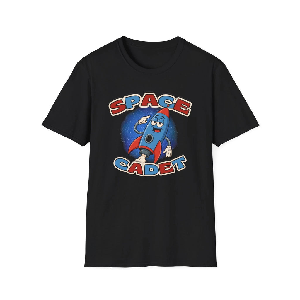 Space Cadet Retro Cartoon Rocket T-Shirt