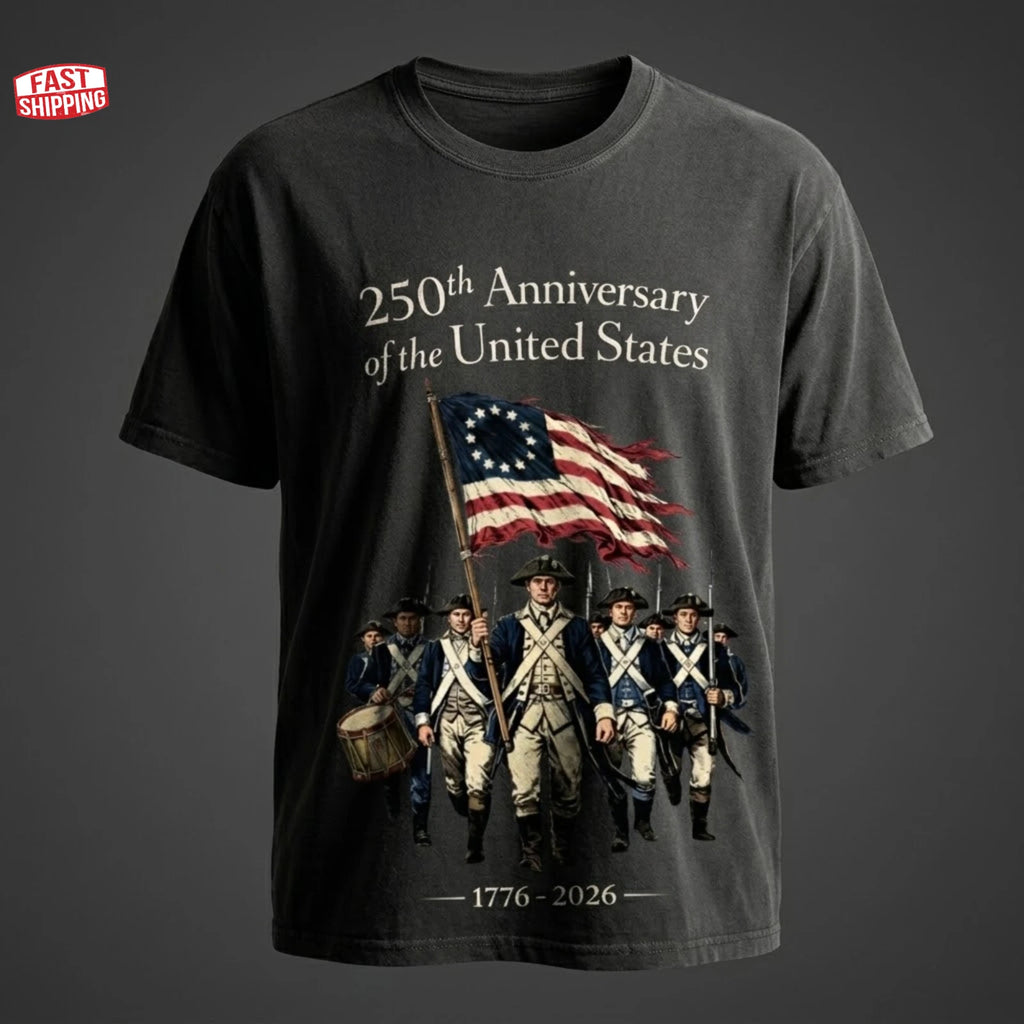 250th Anniversary America Shirt, Revolutionary War Soldiers t-shirt