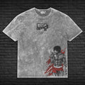 Boxer Gym Pump Cover Anime T-Shirt Acid Wash Heavyweight Graphic Tee