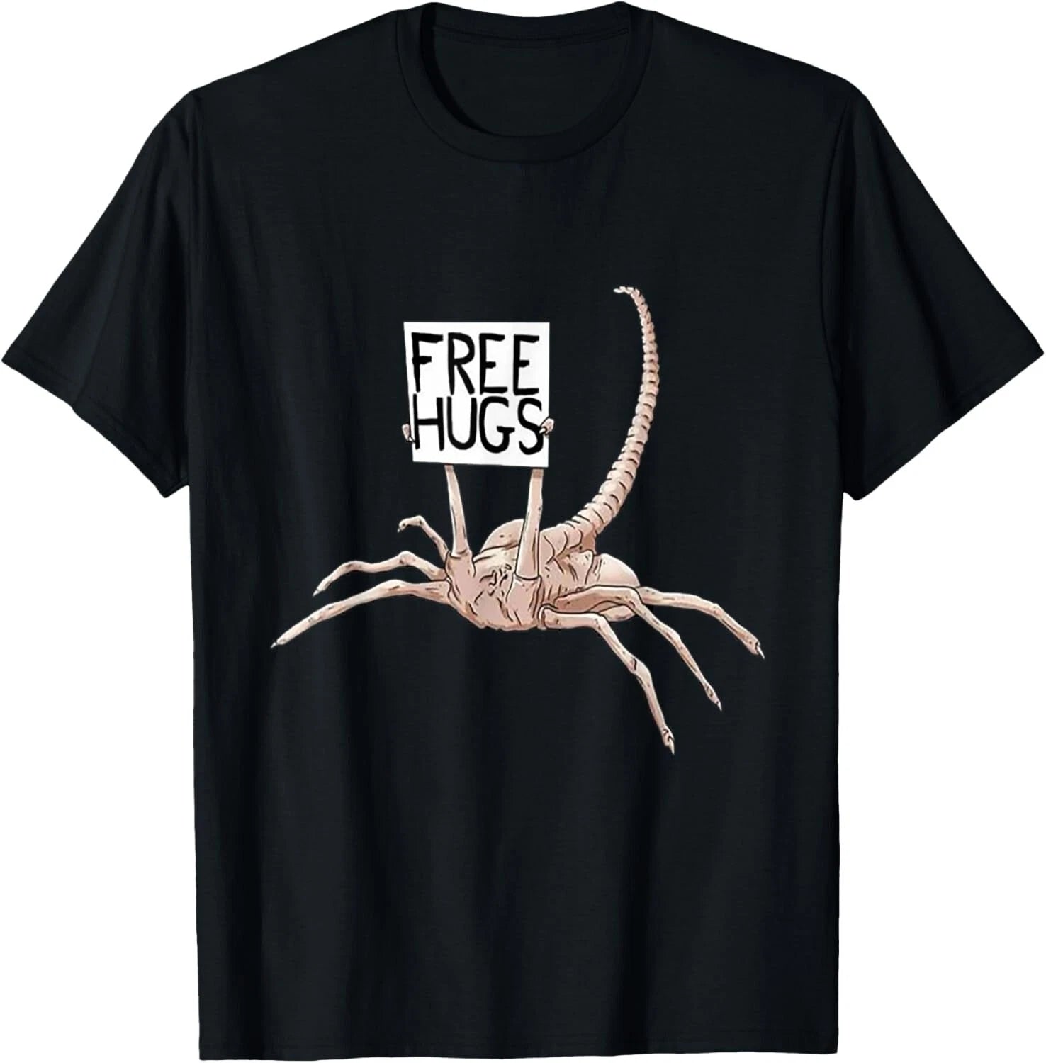Free Hugs Alien Spider Funny Gift Tee Unisex T-Shirt