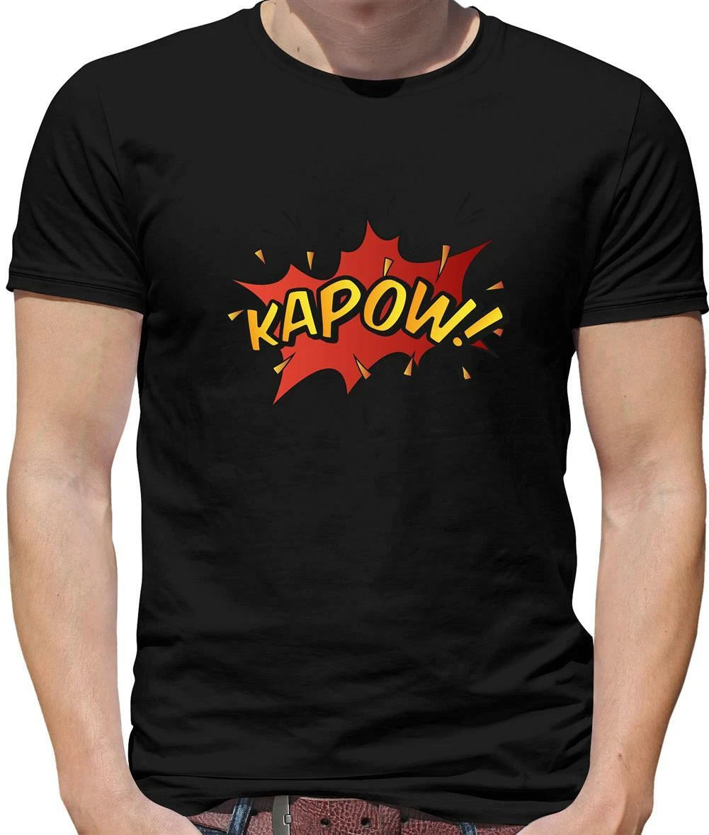 Superhero Kapow Mens T-Shirt - Comic - Comics - Super Heroes - Pop Art - Graphic