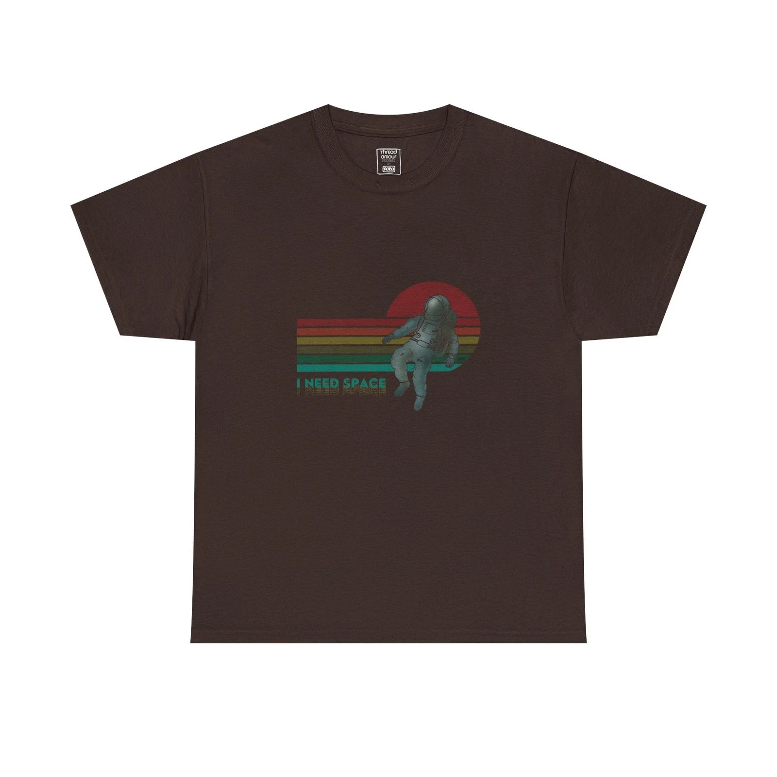 Retro Astronaut Tee (I Need Space) | Vintage Space Stripes | Funny T-Shirt