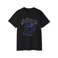 Godspeed Cosmic Skull Graphic Tee Gothic   Purple Galaxy Skeleton Shirt