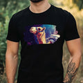 Mens Camel as Astronaut Motif Cotton T-Shirt Size XS to 5XL