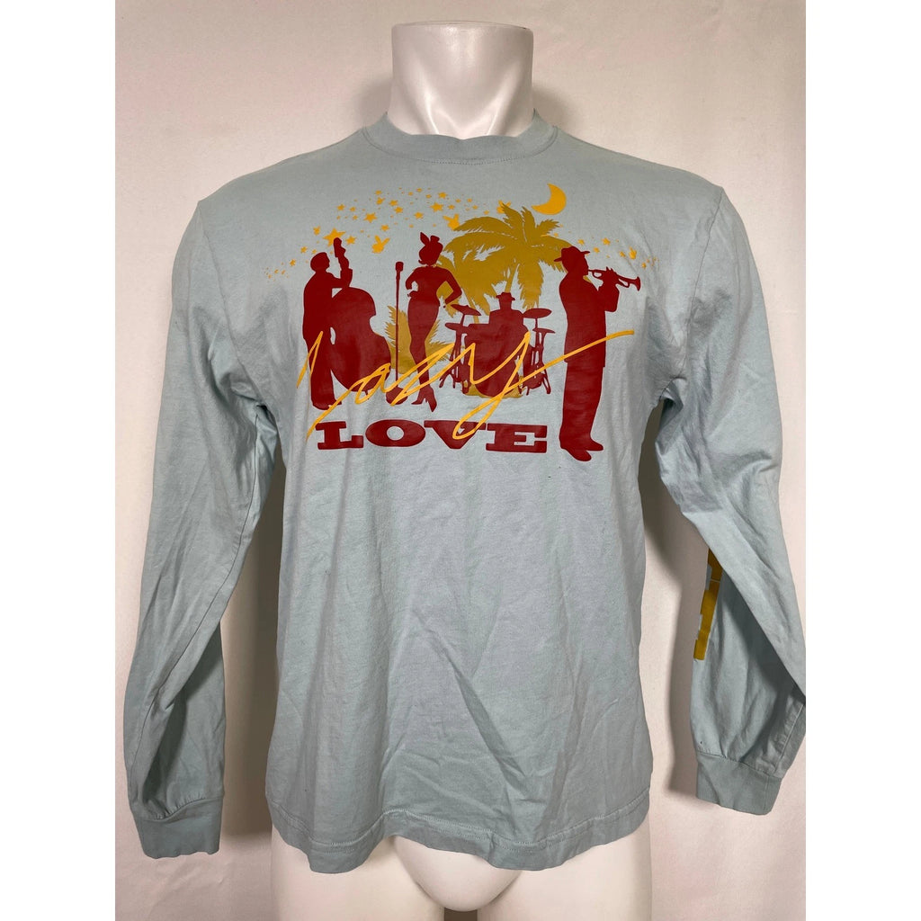 Playboy x PacSun Lazy Love Blue Long Sleeve T-Shirt Men's SMALL