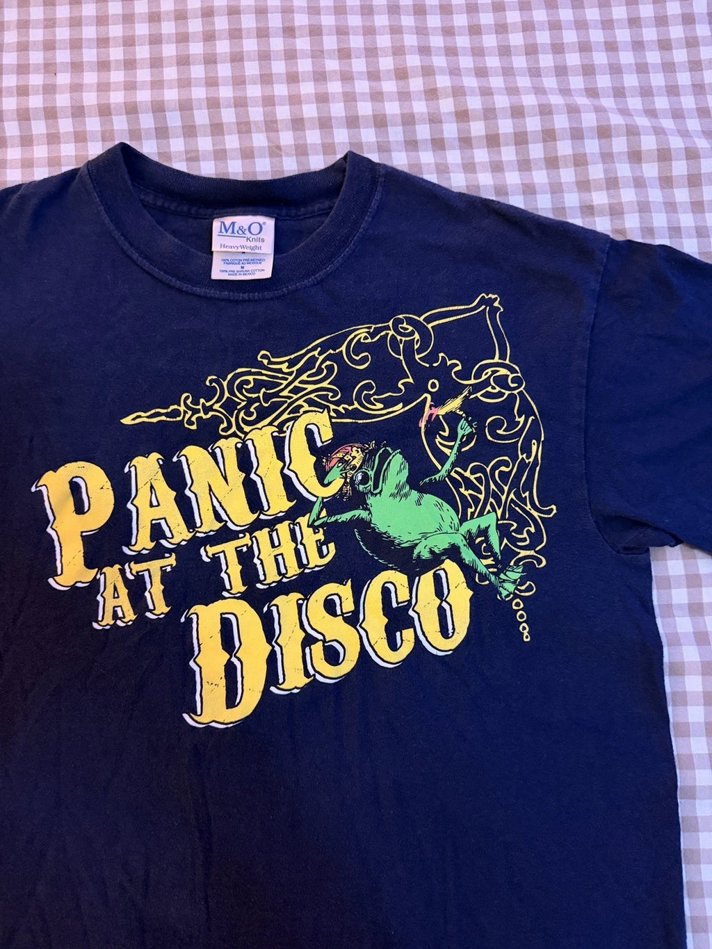 🐸 PANIC AT THE DISCO Adult MED. Vintage Frog Shirt 2008 PRETTY ODD Y2K Original