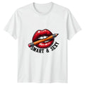 Smart & Sexy Lips Pencil Pop Art T-Shirt Adult Mens Womens