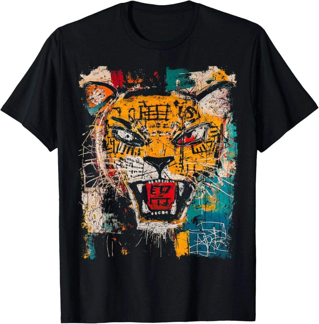 Pop Art Style Tiger 90s Graffiti T-Shirt